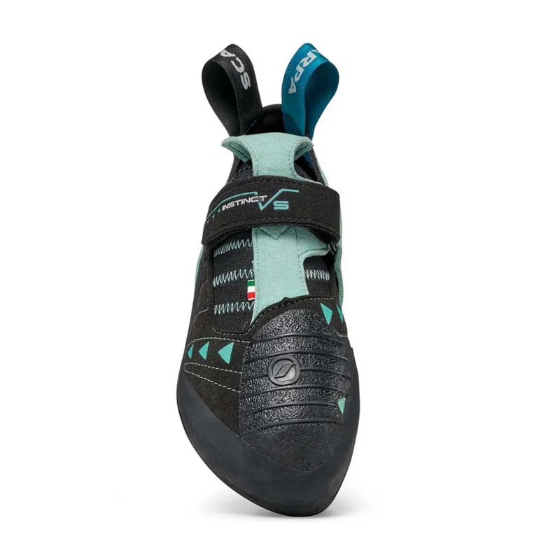 Scarpa Womens Instinct VS Climbing Shoes - Black-Aqua-1
